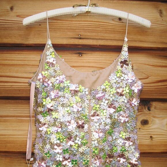 MAC DUGGAL 6153 Multicolor Sleeveless Floral Paillette Embellished Mesh Gown - Picture 13 of 15